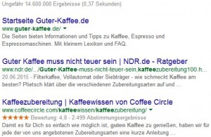 Rich Snippets Bewertung